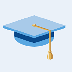 an illustration of a mortarboard